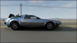 Back To The Future DeLorean Travels To The Desert