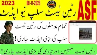 asf today written test slip 2023 | asf written test slip download 2023 | asf test date 2023 | ASF |
