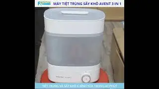 Máy tiệt trùng bình sữa Avent có sấy khô 3 in 1 của Philips