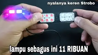 lampu LED Strobo ini harganya cuma 11 ribuan,sudah nyala super terang