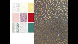 Décopatch-Papier mit Metallic-Effekt
