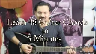 Learn 48 Guitar Chords in 5 Minutes | All the Chords | Guitar Lesson