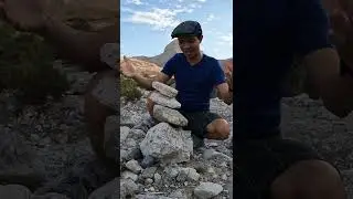 Rock stacking! How many rocks can we stack?