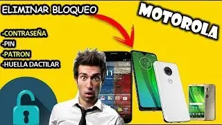 ▷ MOTO G6,G7,G8,G9 Desbloqueo de Patrón Hard Reset | Moto E7,E7 Plus, G9 Play⚠️