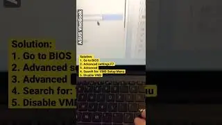 Asus Vivobook issue no HDD SDD storage found when installing OS Windows 10