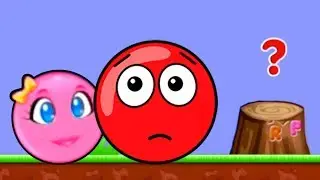 Новый КРАСНЫЙ ШАР 1. 1-6 УРОВНИ. Мультик ИГРА New Red Ball 1