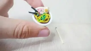 Японская еда из пластилина. Данго и рамён🍜🍡. 