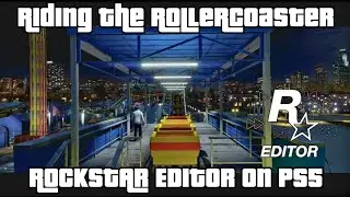 GTA V. Franklin Rides The Rollercoaster. Rockstar Editor on PS5. Del Perro Pier