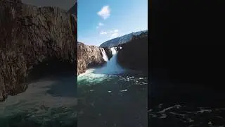 Плато Путорана. Большой Иркиндинский водопад. Пролет через каньон. #платопуторана #туризм #россия