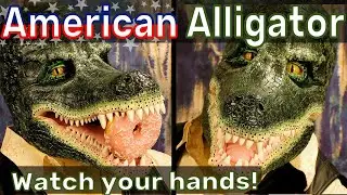 American Alligator Face - Foam Latex Prosthetic - Special Effects Makeup With Application Process