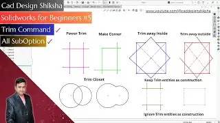 5. Solidworks Tutorial For Beginners Trim Entities.