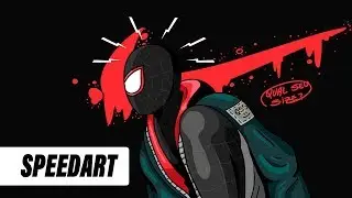 Homem Aranha com Jordan 1 Chicago (Speedart)