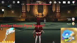 Lvl 80 Amber Mono Pyro Team? vs Lvl 90 Childe | Genshin Impact