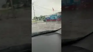 Затопленный пост ГИБДД