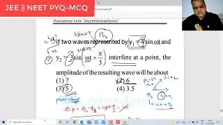 JEE || NEET - How to Find Resultant Amplitude in Interference when Phase Difference is 60 degree