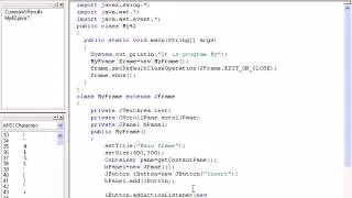 Java Урок 130 Текстовые области. Вставка текста