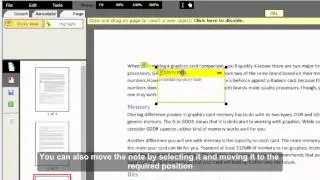 sticky note title