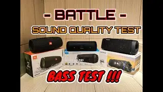 JBL CHARGE 4 VS Anker Motion plus Vs SONY XB33 - BASS TEST - SOUND QUALITY TEST - BATTLE