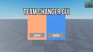 How to make a Team Changer GUI | Roblox Studio