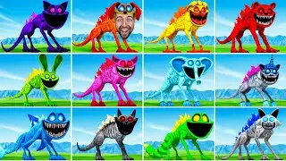 TOUS LES GODZILLA SMILING CRITTERS POPPY PLAYTIME CHAPITRE 3 !! BATTLE ROYALE !