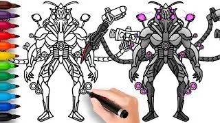 COMO DIBUJAR a COUNTER TITAN | Skibidi Toilet Multiverse - paso a paso, fácil y rápido dibujo