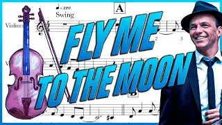 FLY ME TO THE MOON partitura violín/ partitura violino / violin sheet - easy violin sheet /