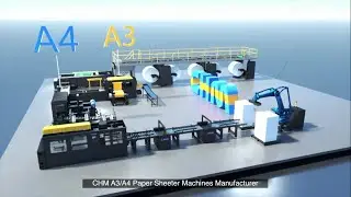 CHM-A4-4（5）Automatic A4/A3 cut size paper sheeting and packaging production line