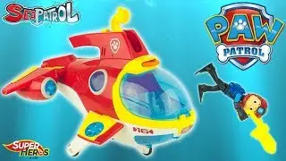 Paw Patrol Sea Patrol Ryder's Sub Patroller Submarine Toy Review Kids Patrula de Cachorros