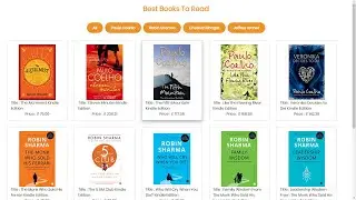BEST BOOKS TO READ ||  FILTER BY AUTHOR NAME || FILTER EFFECT USING JS || ISOTOPE JS