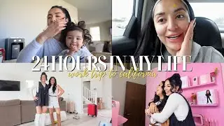 24 HOURS IN MY LIFE // WORK TRIP TO CALIFORNIA!!