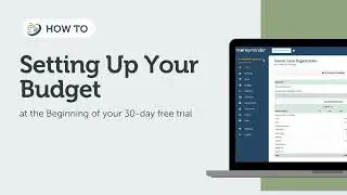 Setting Up Your Budget at the Beginning of your 30-day free trial | MoneyMinder