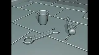 BLENDER 2.8: Modeling a Subway Scene: Part 15 (Coffee Cup, Wrench)