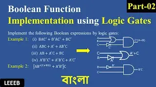 Boolean function implementation using Logic gates in Bangla [Bangla Tutorial]