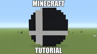 Minecraft Pixel Art Tutorial - Super Smash Bros Logo