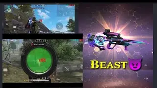 Aug gun challenge|| new Aug gun skin cyber Hunter beast gameplay 🔥