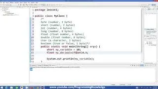 Java Tutorial For Beginners 4   Variables and Types in Java
