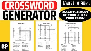 Making The Most Of Your 30 Day Free Trial Of The Cross Word Generator