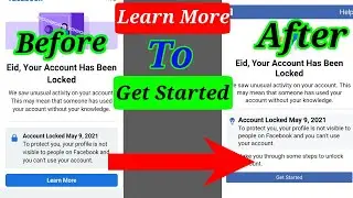 Your Account Has Been Locked Facebook Learn More Problem | How to unlock Facebook Locked Account