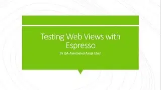 Testing Web Views With Android Espresso