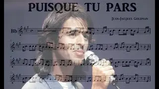 PUISQUE TU PARS - Accompaniment (Bb)