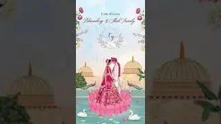 Indian Caricature Wedding Invitations | WhatsApp Wedding Invite | Indian Wedding Invitation