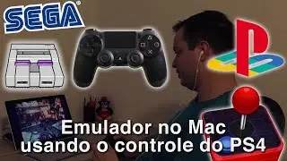 Emulador no Mac usando o controle do PS4