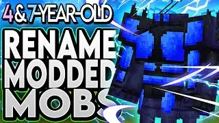 KIDS rename MODDED Minecraft Mobs...