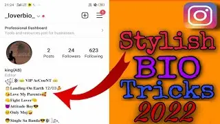 Instangram Bio Tricks 2022 More Followers || Instagram Stylish Vip Bio Ideas For Boys & Girls 2022