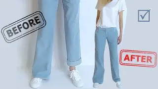How to Alter Your Flared Pants into Straight Pants 👖