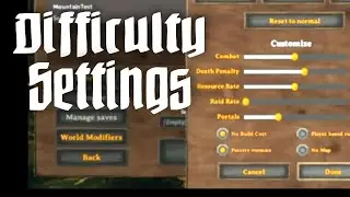 Valheim Difficulty Settings Intro - Hundreds of Possibilities!