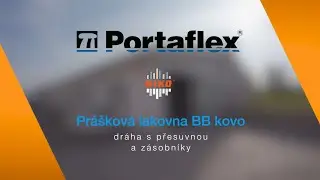 Dráha a přesuvna v práškové lakovně BB kovo.