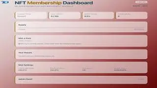 NFT Membership Dashboard | Solidity Smart Contract + React Frontend | Verified on Sepolia