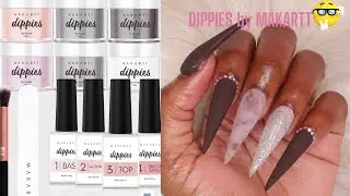 Testing out Makartt Dippies Dip Powder Starter Kit | Neutral Collection |