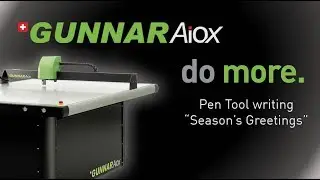 GUNNAR AiOX - Do More - Pen Tool Writing "Season's Greetings"